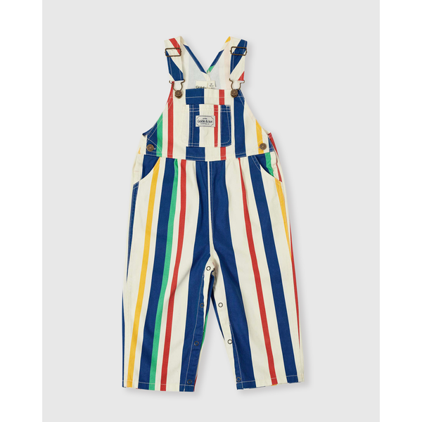 Goldie + Ace 90's Bold Stripe Austin Denim Overalls