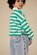 Goldie + Ace Wide Stripe Relaxed Rugby Sweat Top