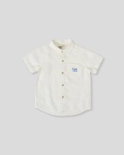Goldie + Ace Holiday Linen Blend Shirt-tops-Bambini