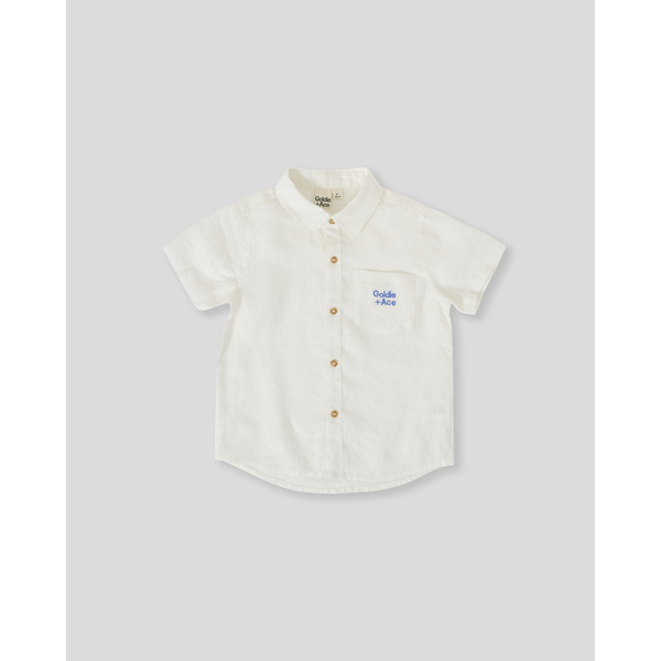 Goldie + Ace Holiday Linen Blend Shirt