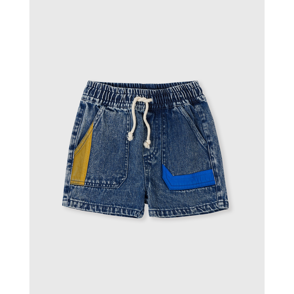 Goldie + Ace Primary Pop Noah Denim Shorts