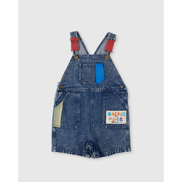 Goldie + Ace Primary Pop Burton Denim Overalls