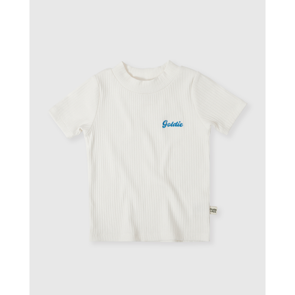 Goldie + Ace Embroidered Rib T-Shirt