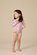 Goldie + Ace Rainbow Gingham LS Frill Swimsuit