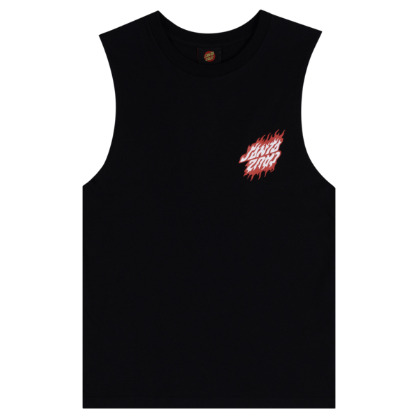 Santa Cruz Flamed Dot Upside Down Muscle Tee