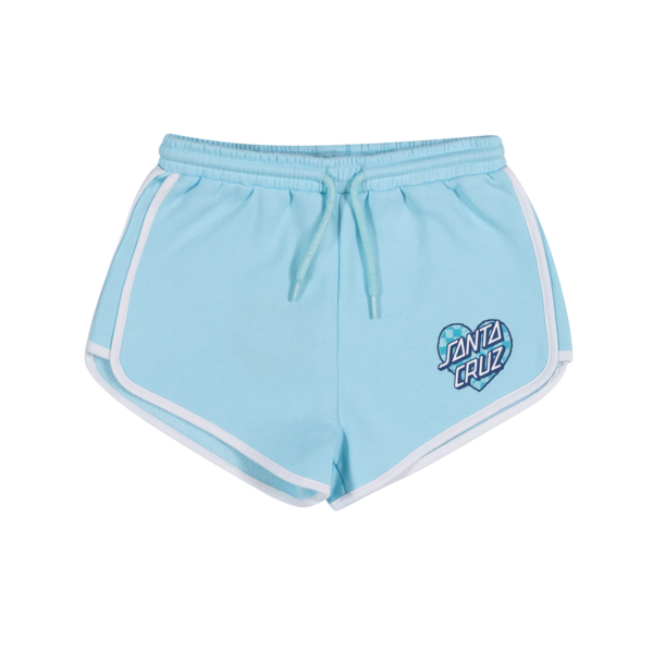 Santa Cruz Checker Heart Dot Track Shorts