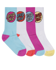 Santa Cruz Other Dot Crew Sock 4 Pack-underwear-and-socks-Bambini