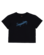 Santa Cruz Winged Moon Strip Centre SS Crop Tee