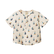 Nature Baby Caravan SS Shirt Muslin-tops-Bambini