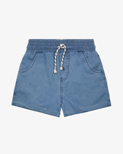 The Girl Club Blue Wash Summer Shorts-pants-and-shorts-Bambini