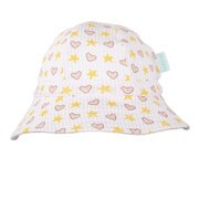 Acorn Love and Stars Stretch Cotton Wide Brim Sunhat-hats-and-sunglasses-Bambini
