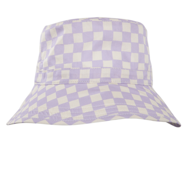 Acorn Checks Broad Brim Bucket Hat