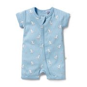 Wilson & Frenchy Organic Pointelle Boyleg Zipsuit-bodysuits-and-rompers-Bambini