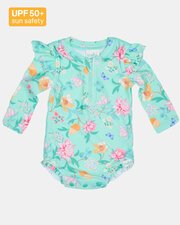 Toshi Swim Onesie LS Ripple-swimwear-Bambini
