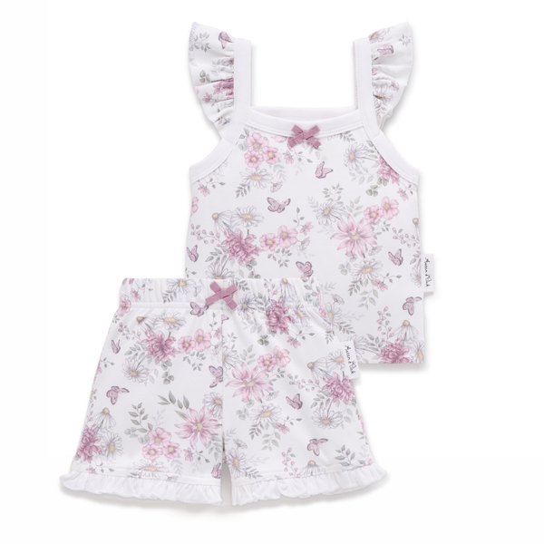 Aster & Oak Daisy Floral Ruffle Set