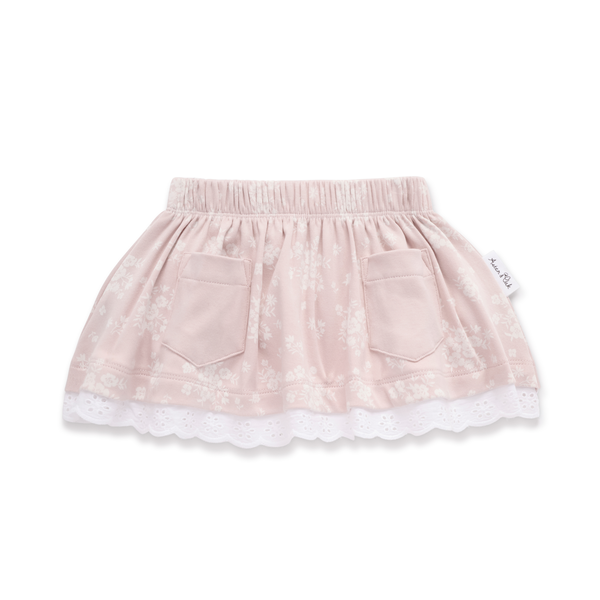 Aster & Oak Eve Floral Lace Skirt