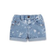 Aster & Oak Eve Floral Denim Shorts-pants-and-shorts-Bambini