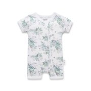 Aster & Oak Snuggle Bug SS Zip Romper-bodysuits-and-rompers-Bambini
