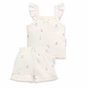 Aster & Oak Cherry Ruffle Set-tops-Bambini