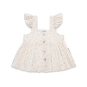 Aster & Oak Sofia Floral Button Top-tops-Bambini
