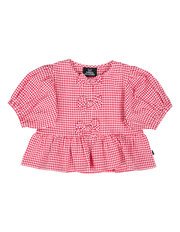 Animal Crackers Checkered Top-tops-Bambini
