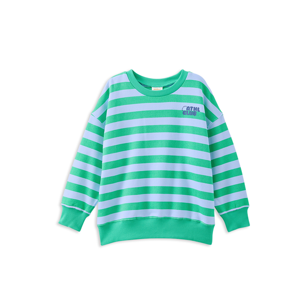 Milky Athl Stripe Fleece Sweat