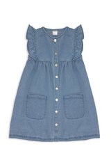 Milky Denim Frill Dress-dresses-and-skirts-Bambini