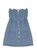 Milky Denim Frill Dress