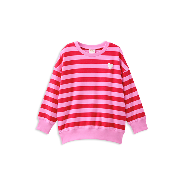 Milky Cherry Stripe Sweat