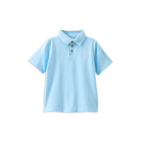 Milky Blue Lion Polo Shirt