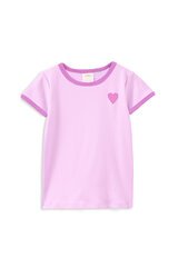 Milky Pink Rib Tee-tops-Bambini