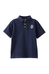 Milky Navy Polo Shirt-tops-Bambini
