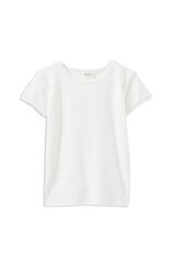 Milky White Rib Tee-tops-Bambini