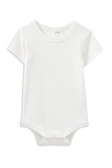 Milky White Rib Bubbysuit-bodysuits-and-rompers-Bambini