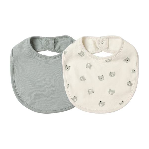 Quincy Mae Jersey Snap Bib 2 Pack