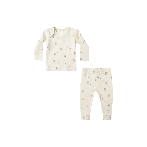 Quincy Mae Ribbed Tee + Legging Set