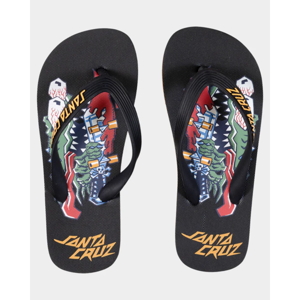 Santa Cruz Meek Scratched Slasher Jandals