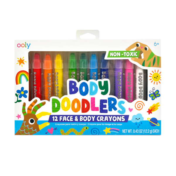 Ooly Body Doodlers Face & Body Crayons