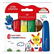 Faber-Castell Jumbo Washable Crayons 6 pack-toys-Bambini