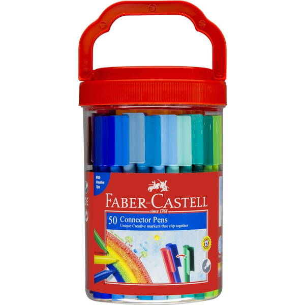 Faber-Castell Connector Pens Bucket of 50