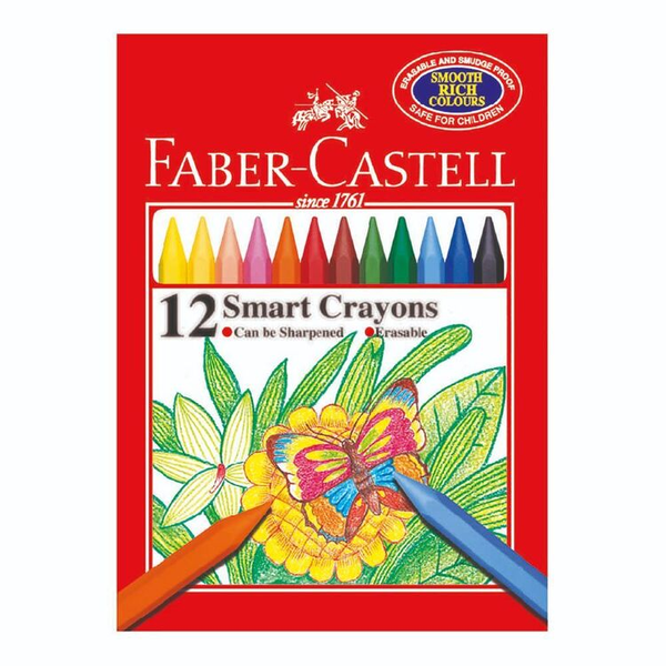 Faber-Castell Smart Erasable Crayons 12 pack