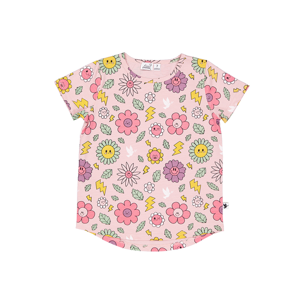 Radicool Smiley Flowers Tee