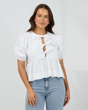 Silent Theory Aftersun Linen Top-tops-Bambini