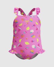 Speedo Girls Frill Thinstrap Swimsuit-swimwear-Bambini