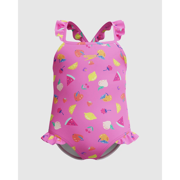 Speedo Girls Frill Thinstrap Swimsuit