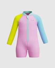 Speedo Girls LS Zip Sunsuit-swimwear-Bambini