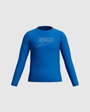 Speedo Classic Logo LS Rash Top-swimwear-Bambini
