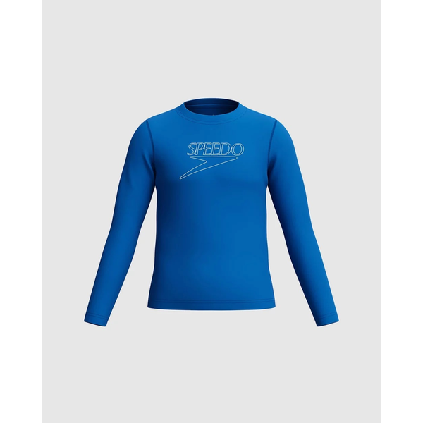 Speedo Classic Logo LS Rash Top