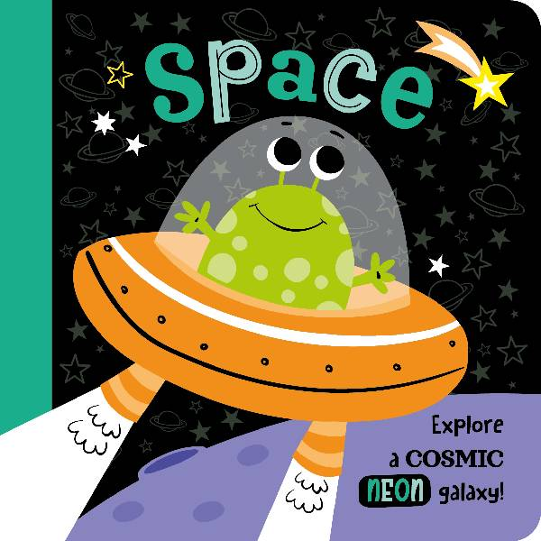 Space Neon Board Book