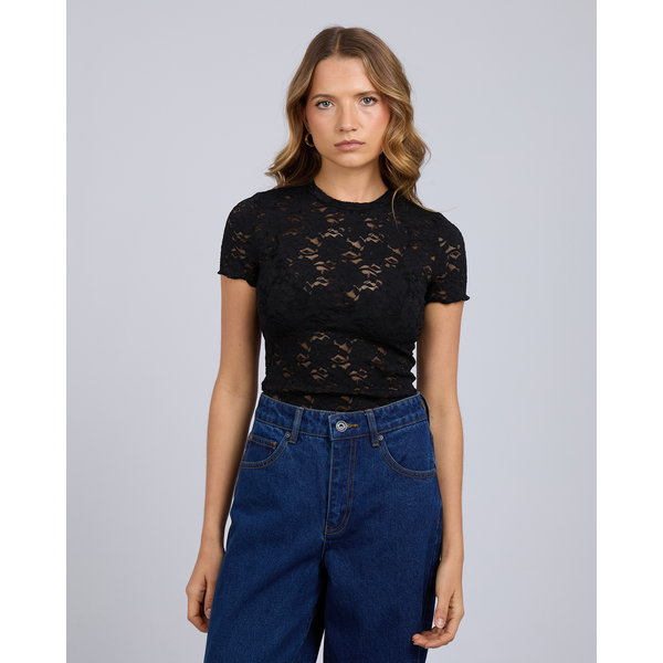 Silent Theory Anella Lace Top